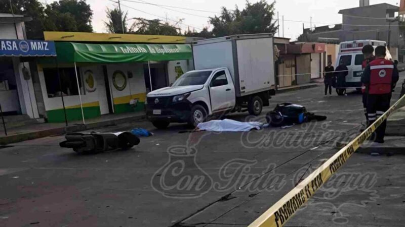 MUERE MOTOCICLISTA EN ACCIDENTE