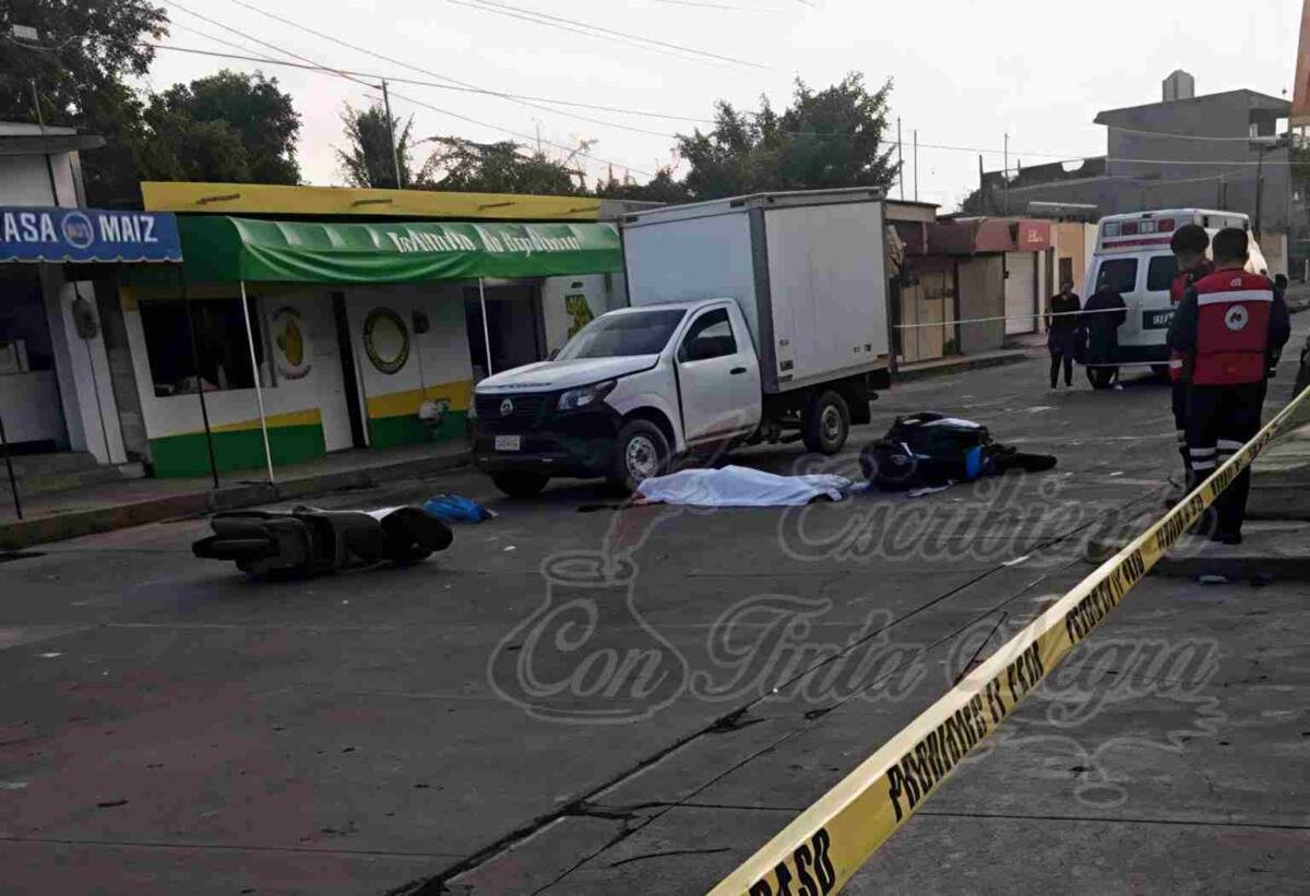 MUERE MOTOCICLISTA EN ACCIDENTE