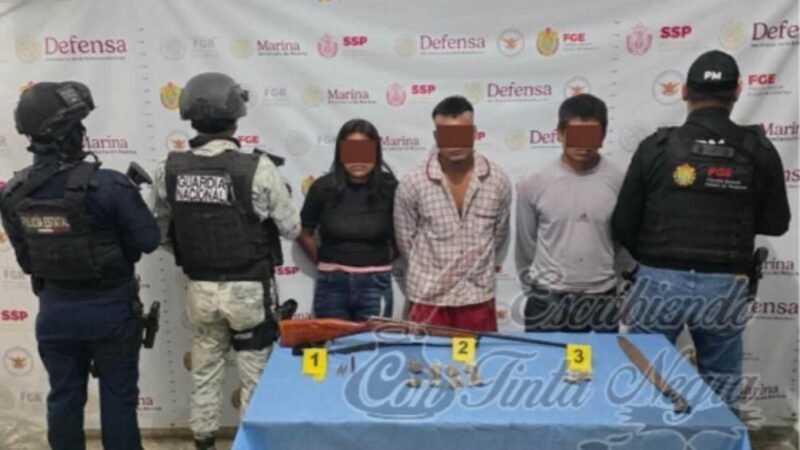 LOS DETIENEN CON ARMAS Y DROGA