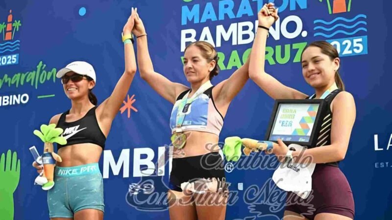 CORREDORA HUATUSQUEÑA, AL PODIO EN MATARÓN DE VERACRUZ