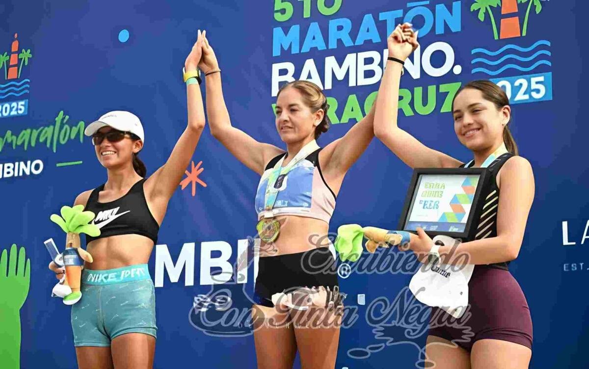 CORREDORA HUATUSQUEÑA, AL PODIO EN MATARÓN DE VERACRUZ