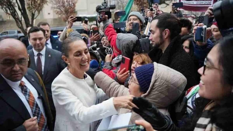 CLAUDIA SHEINBAUM SE REÚNE CON MEXICANOS EN WASHINGTON