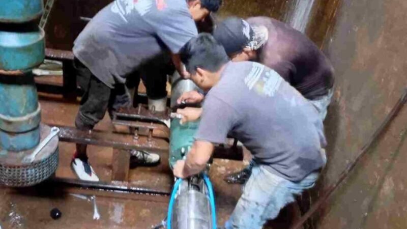 INSTALAN NUEVA BOMBA DE AGUA EN HUATUSCO