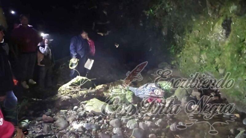 MUERE CAMPESINO AL CAER A BARRANCO