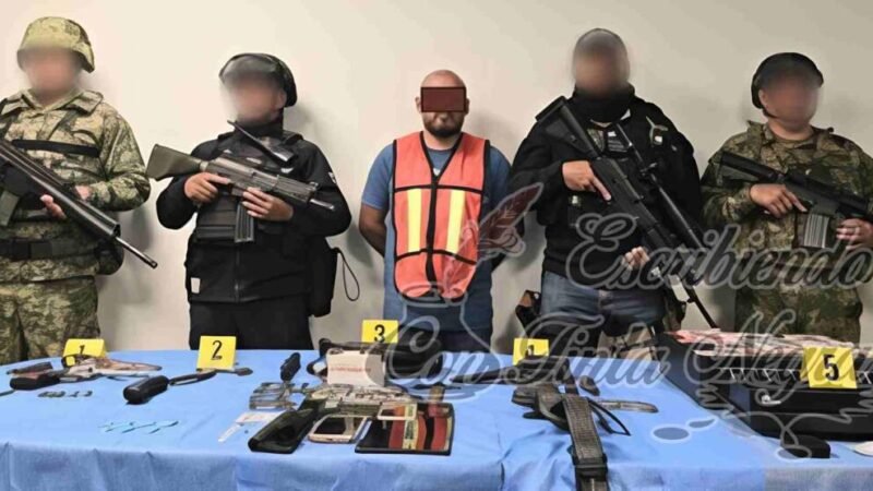 LO DETIENEN CON ARMA Y DROGA