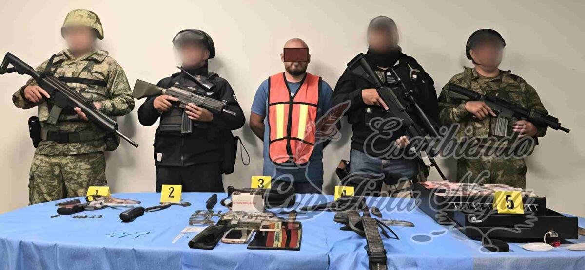 LO DETIENEN CON ARMA Y DROGA