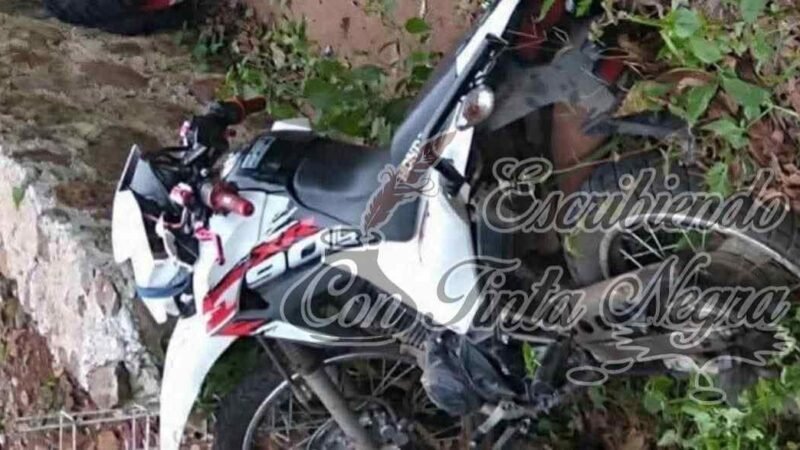 SE MATA MOTOCICLISTA EN ZENTLA