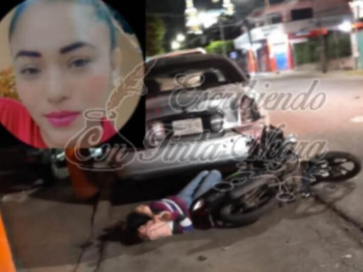 SE MATA JOVEN MOTOCICLISTA AL DERRAPAR