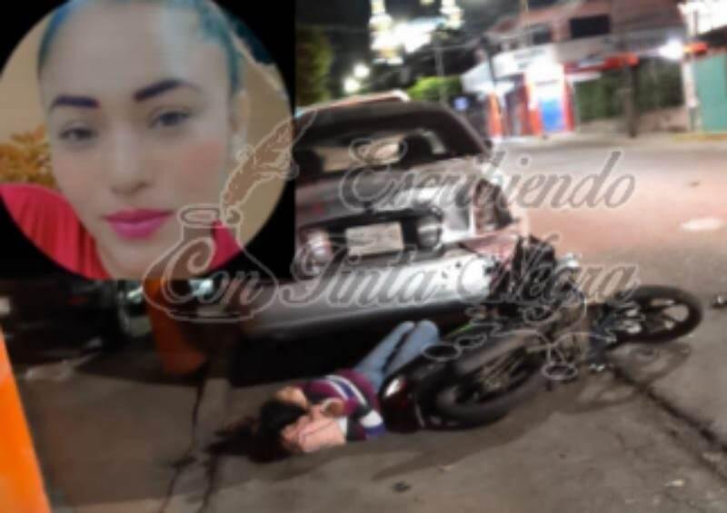 SE MATA JOVEN MOTOCICLISTA AL DERRAPAR