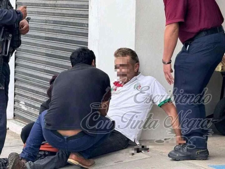 LO ASALTAN Y BALEAN AFUERA DEL BANCO