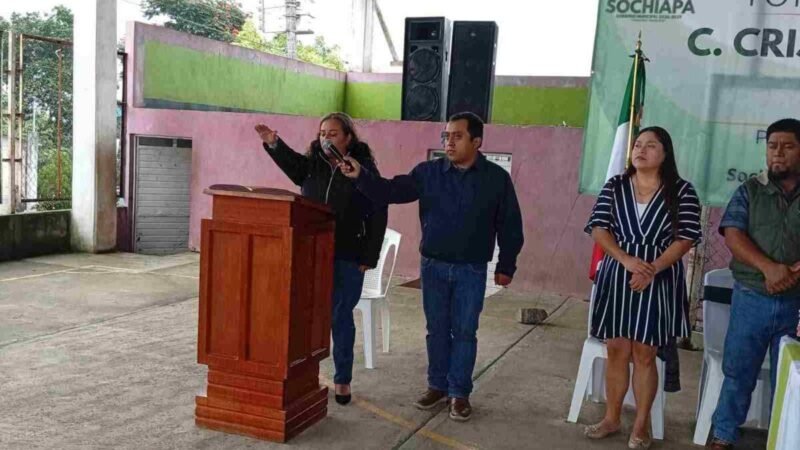 CRISPINA ZUCCOLOTO RINDE PROTESTA COMO ALCALDESA DE SOCHIAPA