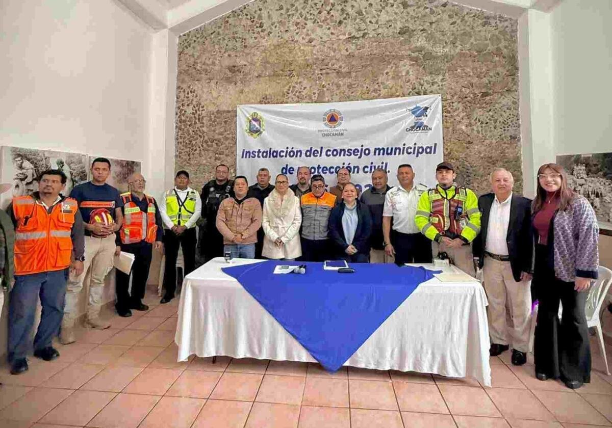 INSTALAN CONSEJO DE PROTECCIÓN CIVIL EN CHOCAMÁN