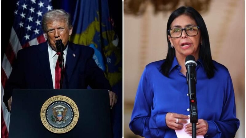 ESTRECHAN RELACIÓN DELCY RODRIGUEZ Y DONALD TRUMP
