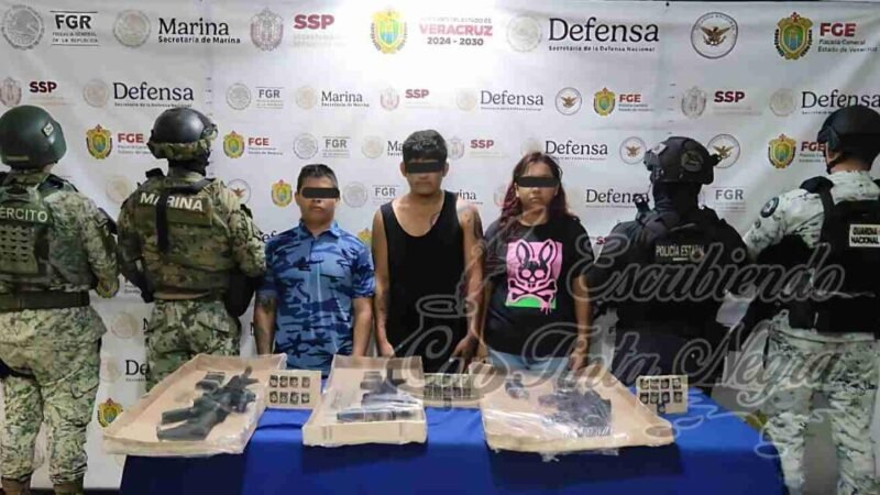 CAPTURAN A HOMICIDAS CON ARMAS Y DROGA