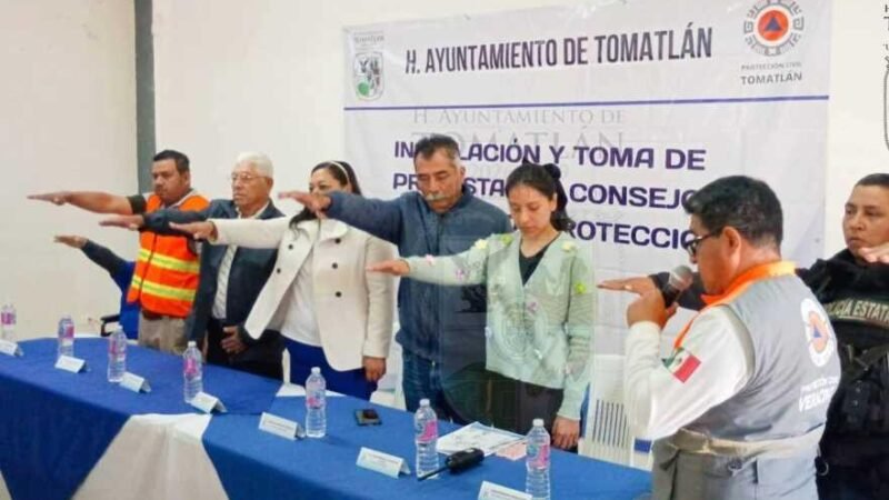 INSTALAN CONSEJO DE PROTECCIÓN CIVIL EN TOMATLÁN