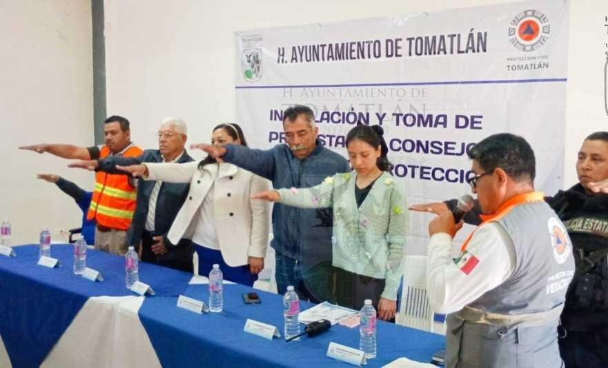 INSTALAN CONSEJO DE PROTECCIÓN CIVIL EN TOMATLÁN
