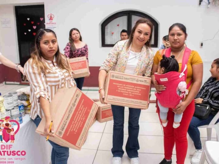 ENTREGAN PROGRAMA ALIMENTARIO MIL DÍAS DE VIDA