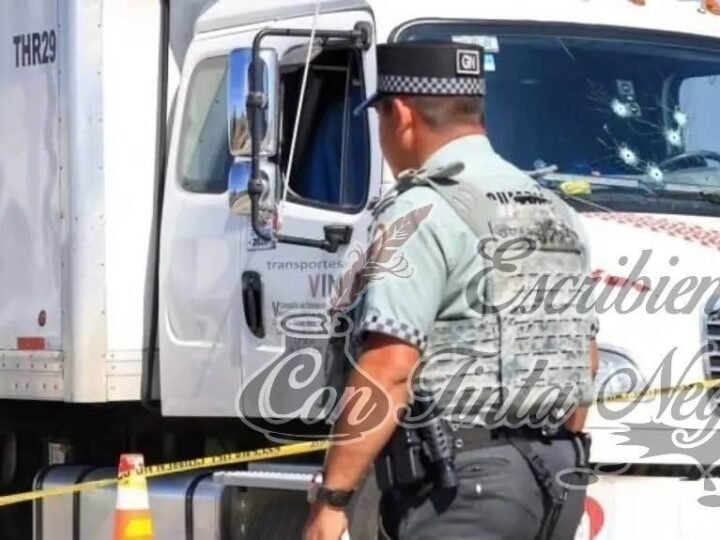 ASESINAN A TRANSPORTISTA EN ASALTO