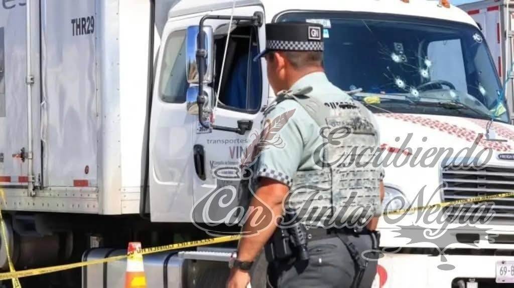 ASESINAN A TRANSPORTISTA EN ASALTO