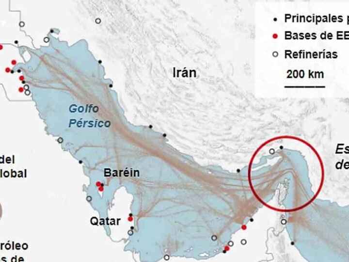 IRÁN ‘CIERRA’ EL ESTRECHO DE ORMUZ; PONE EN RIESGO 20% DEL PETRÓLEO MUNDIAL