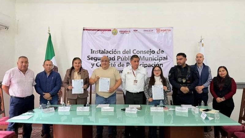 INSTALAN CONSEJO MUNICIPAL DE SEGURIDAD PÚBLICA Y COMITÉ DE PARTICIPACIÓN CIUDADANA