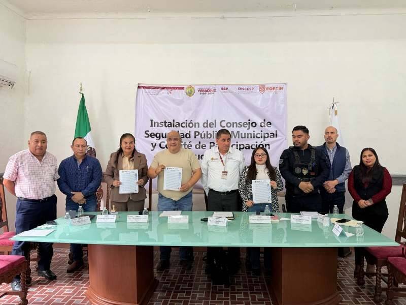 INSTALAN CONSEJO MUNICIPAL DE SEGURIDAD PÚBLICA Y COMITÉ DE PARTICIPACIÓN CIUDADANA