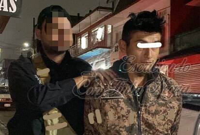 APUÑALA A POLICÍA; LO DETIENE LA MINISTERIAL