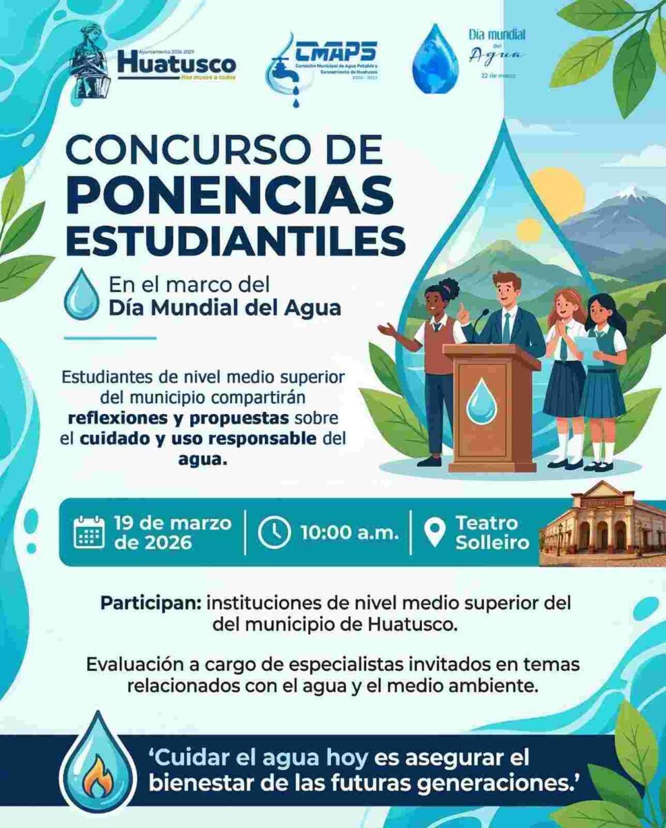 FOMENTAN CUIDADO DEL AGUA EN HUATUSCO