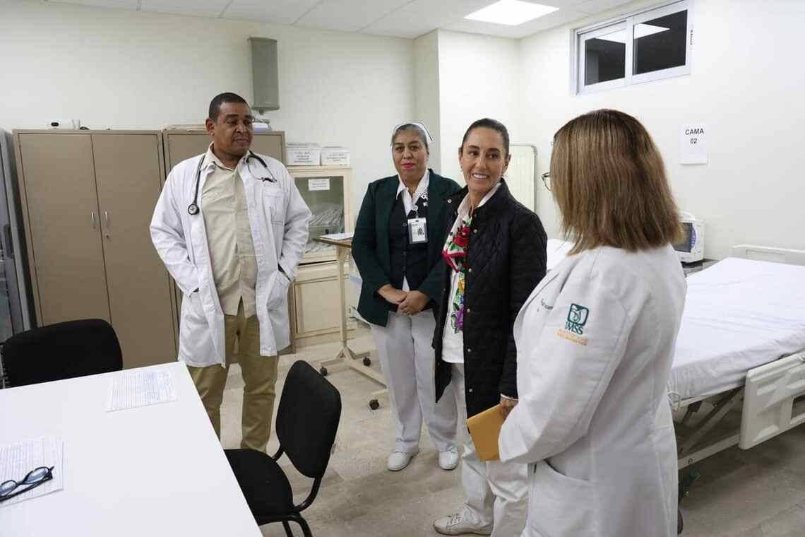CLAUDIA SHEINBAUM, A FAVOR DE MANTENER LA COOPERACIÓN MÉDICA CON CUBA