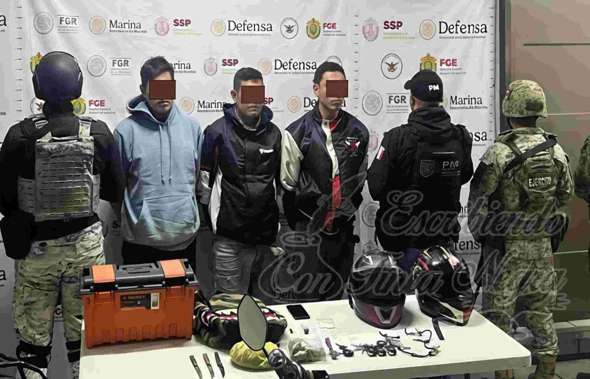 CAPTURAN A DELINCUENTES; LES ASEGURAN DROGA