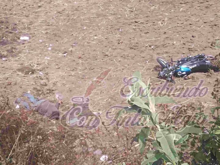 SE MATA MOTOCICLISTA EN ACCIDENTE