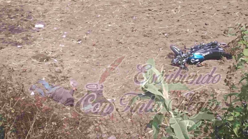 SE MATA MOTOCICLISTA EN ACCIDENTE