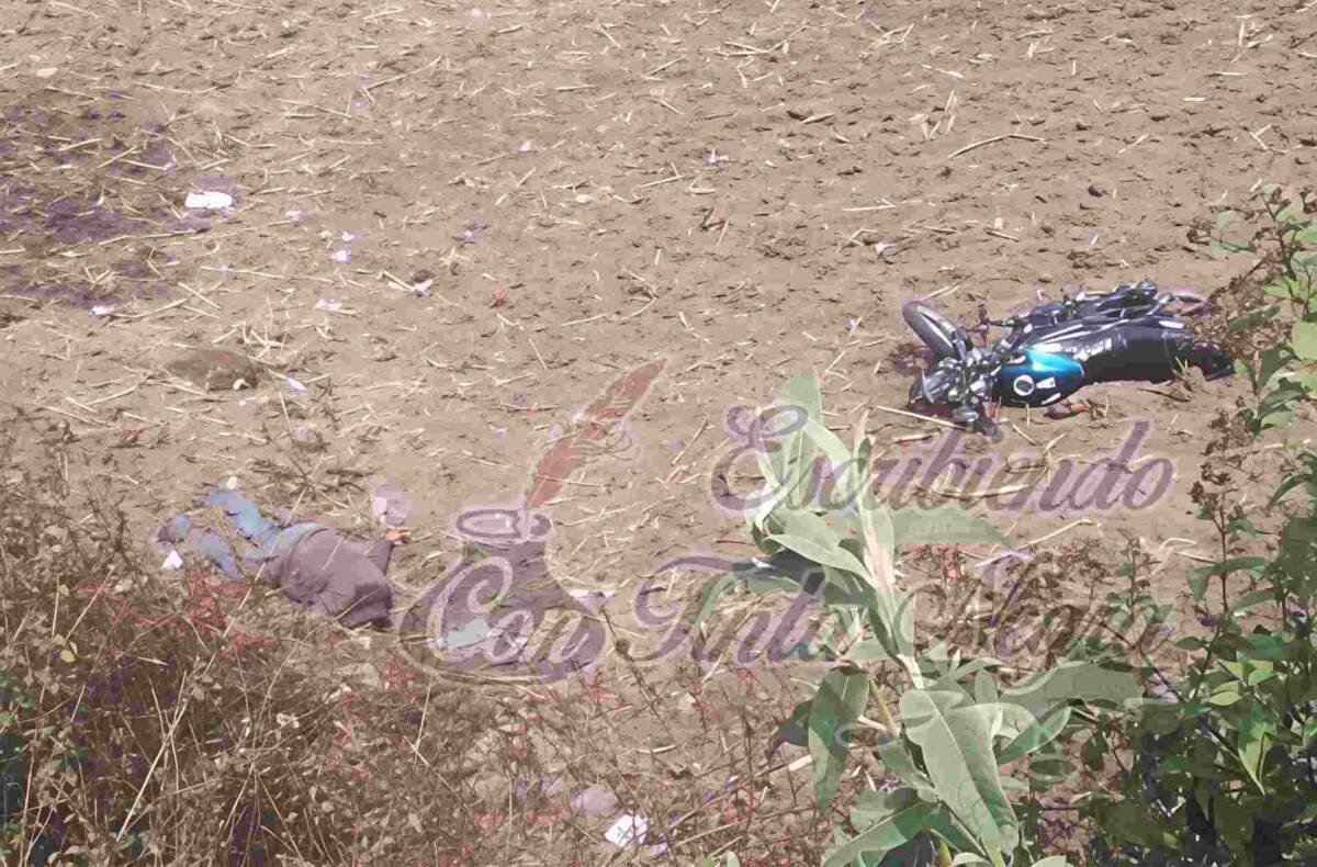 SE MATA MOTOCICLISTA EN ACCIDENTE