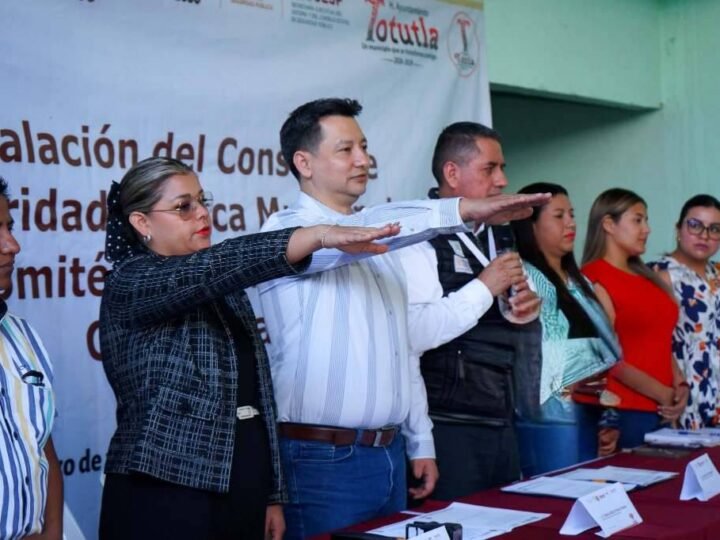 INSTALAN CONSEJO DE SEGURIDAD PÚBLICA EN TOTUTLA