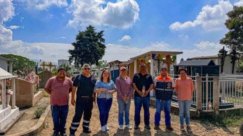 INSPECCIONA ALCALDESA CONDICIONES DE PANTEÓN DE CHOCAMÁN