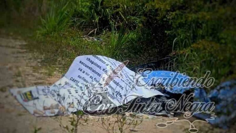 DEJAN TRES DESCUARTIZADOS JUNTO A LA CARRETERA