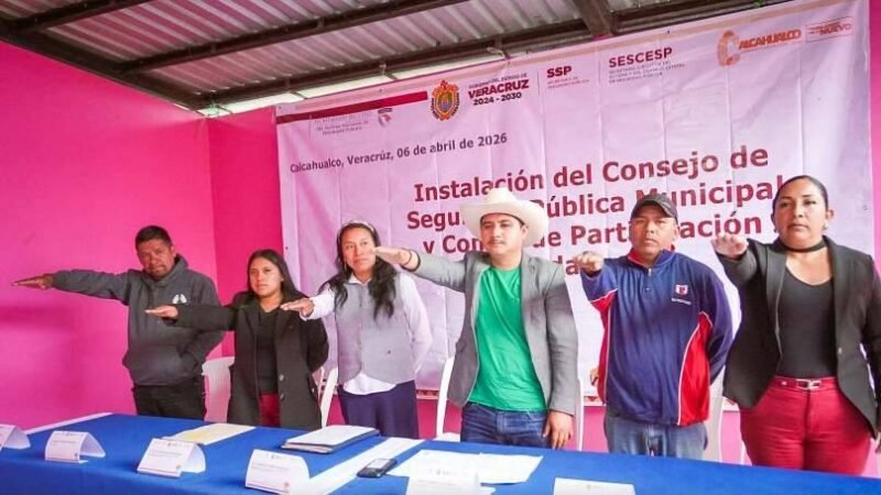 INSTALAN CONSEJO DE SEGURIDAD PÚBLICA EN CALCAHUALCO