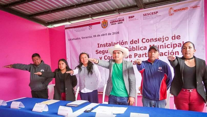 INSTALAN CONSEJO DE SEGURIDAD PÚBLICA EN CALCAHUALCO