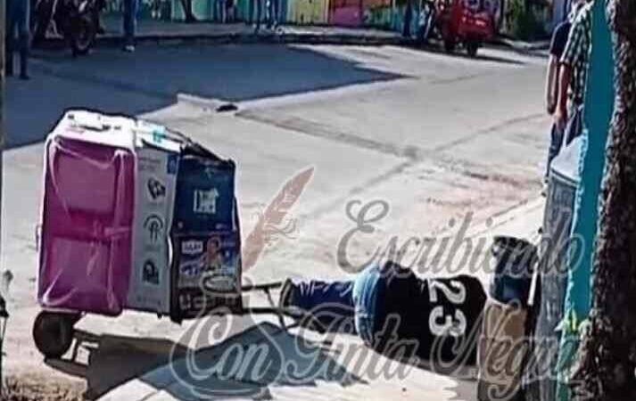 EJECUTAN A VENDEDOR AMBULANTE