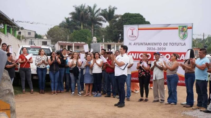 ALCALDE DE TOTUTLA PONE EN MARCHA OBRA EN MATA DE INDIO
