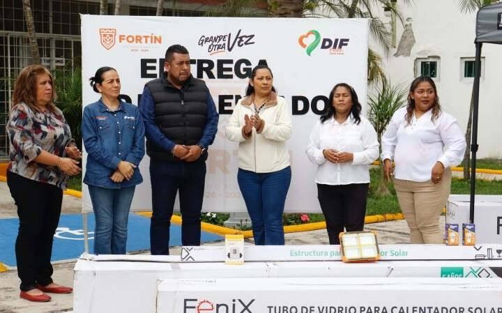 ENTREGAN CALENTADORES SOLARES EN FORTÍN