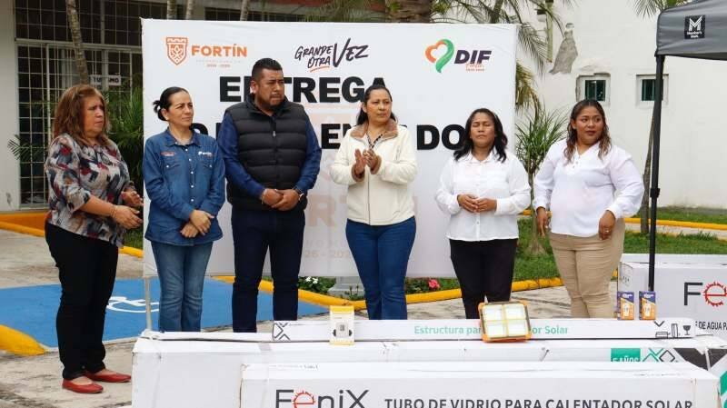 ENTREGAN CALENTADORES SOLARES EN FORTÍN