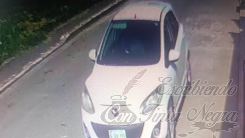 ALERTAN POR ASALTANTE EN COSCOMATEPEC