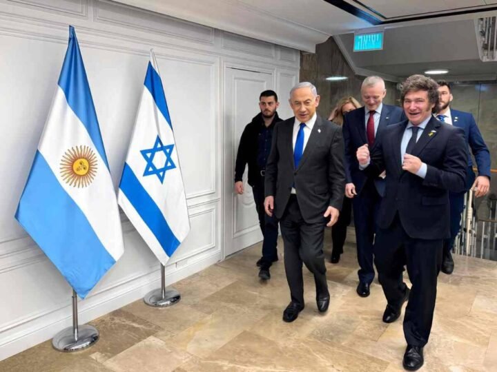NETANYAHU RECIBE A MILEI EN JERUSALÉN