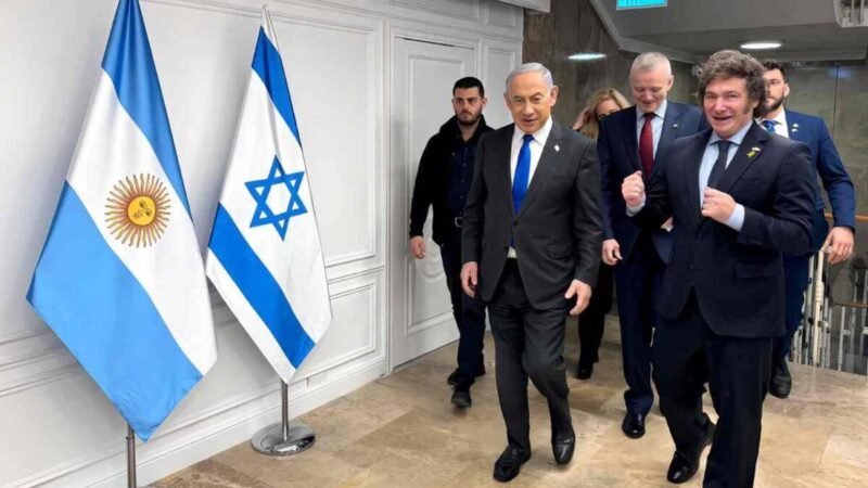 NETANYAHU RECIBE A MILEI EN JERUSALÉN