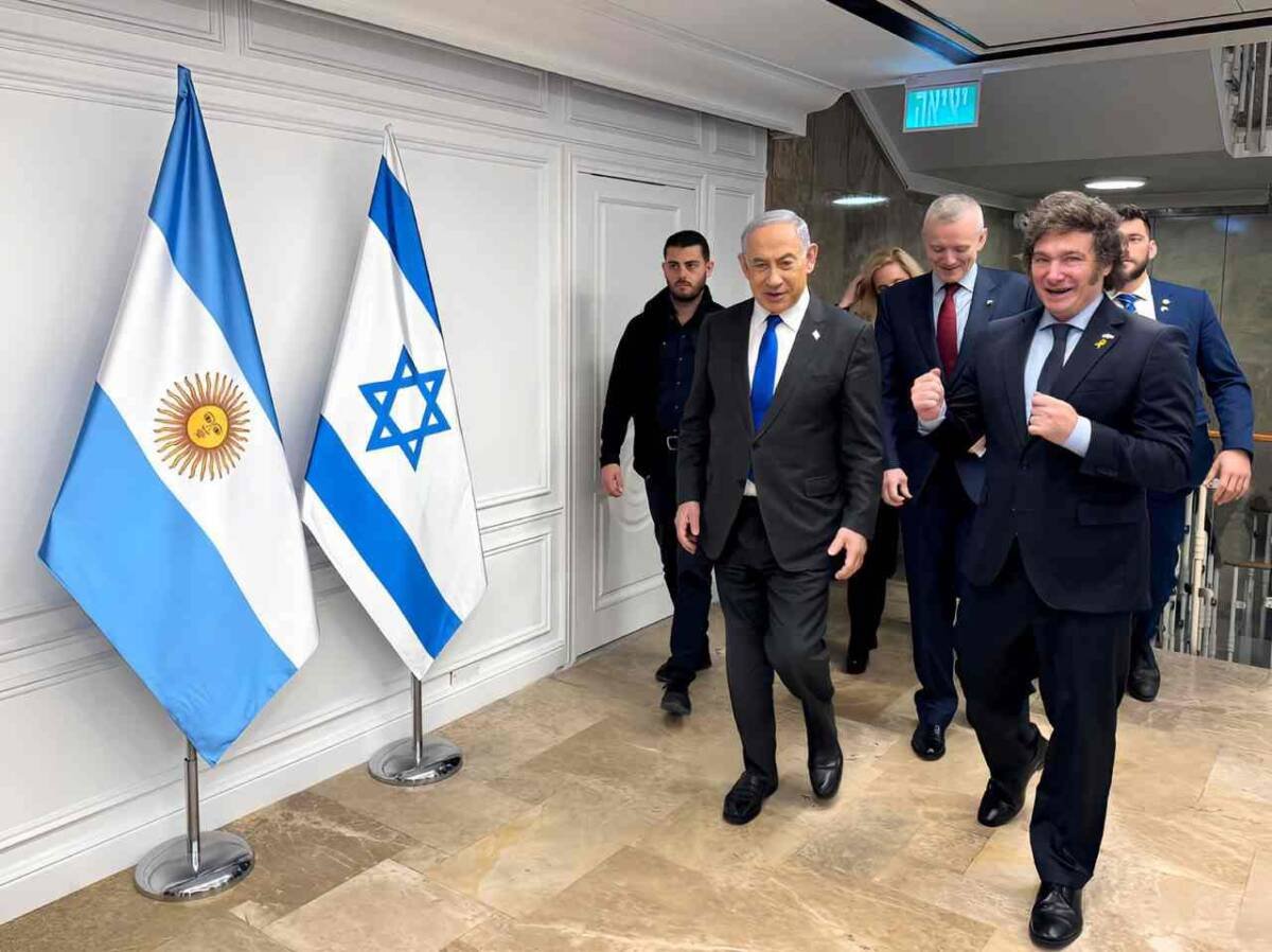 NETANYAHU RECIBE A MILEI EN JERUSALÉN