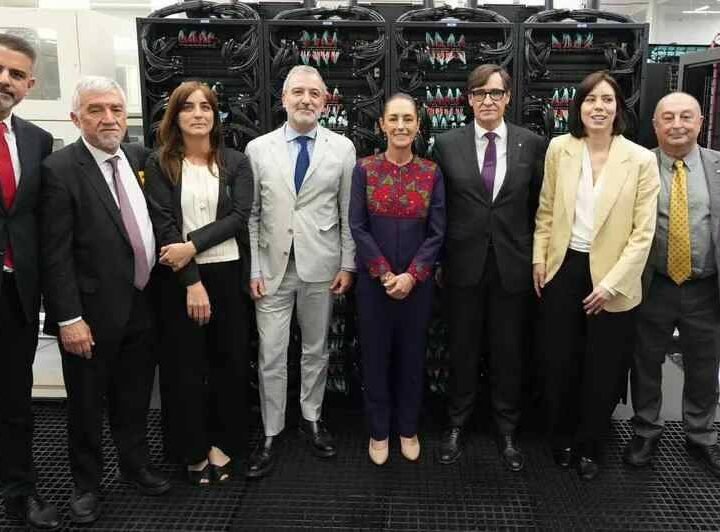 VISITA SHEINBAUM SÚPER COMPUTADORA DE BARCELONA, PROYECTO QUE COLABORA CON MÉXICO