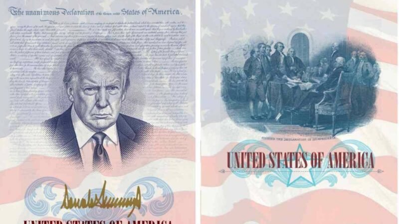 IMAGEN DE TRUMP APARECERÁ EN EDICIÓN LIMITADA DE PASAPORTES