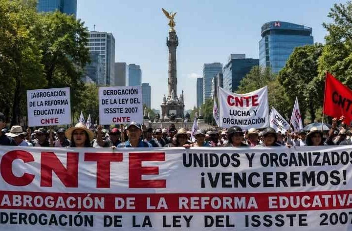 CNTE ANUNCIA HUELGA DURANTE EL MUNDIAL