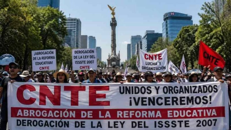 CNTE ANUNCIA HUELGA DURANTE EL MUNDIAL